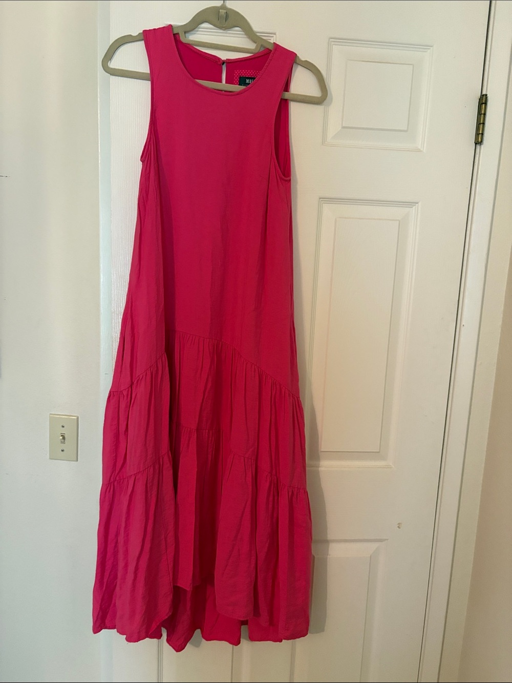 Maeve Hot Pink Sleeveless Maxi Dress